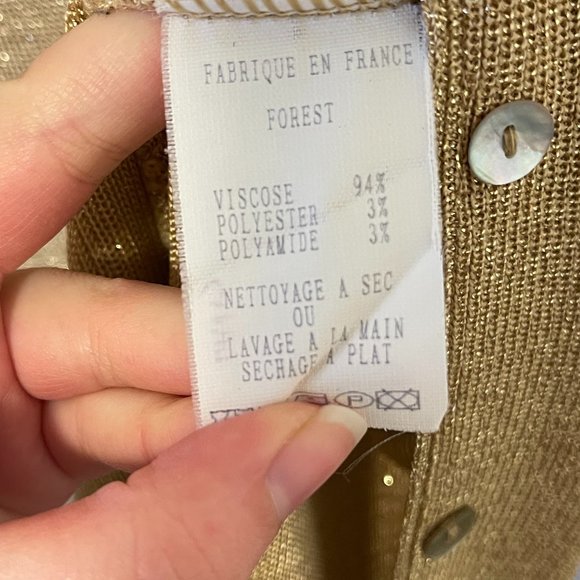 Champagne Sparkle Cardigan - Picture 5 of 5